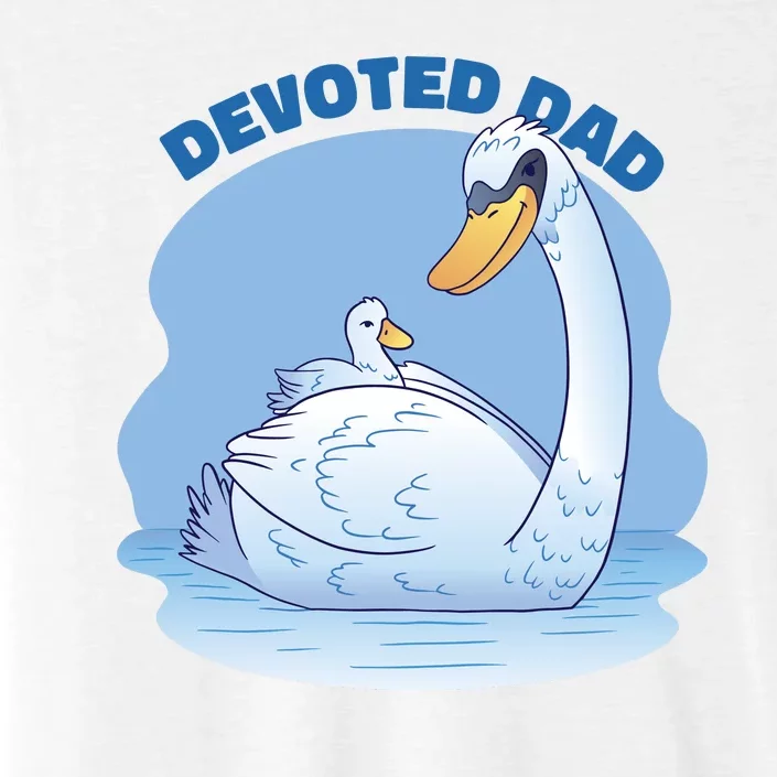 Devoted Dad Swan Fathers Day Gift ChromaSoft Performance T-Shirt