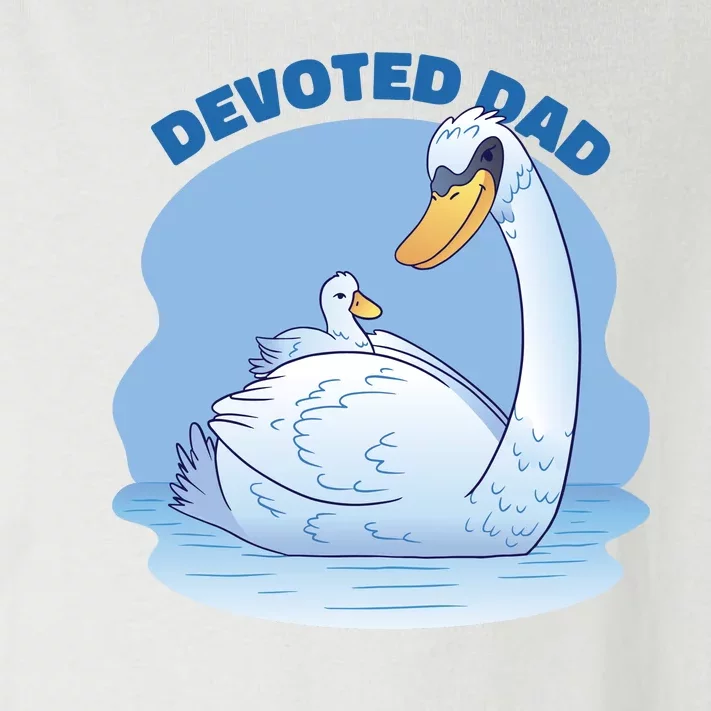 Devoted Dad Swan Fathers Day Gift Toddler Long Sleeve Shirt