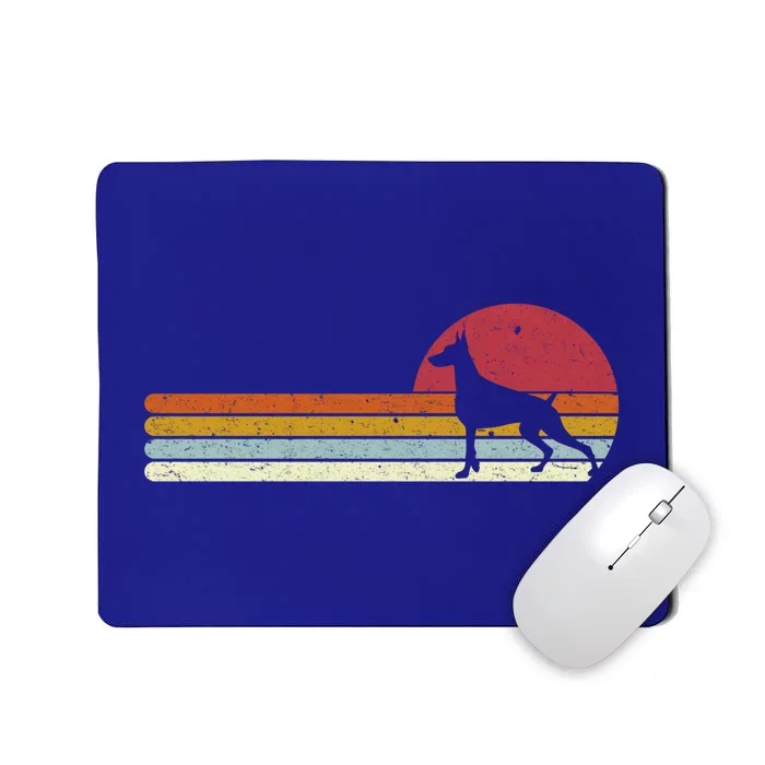 Dobie Dober Silhouette Sunset For Dog Owners Great Gift Mousepad