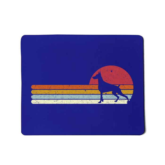 Dobie Dober Silhouette Sunset For Dog Owners Great Gift Mousepad