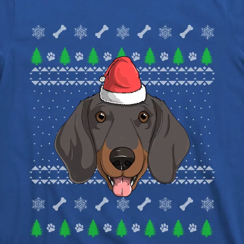 Dachshund Dog Santa Claus Ugly Christmas Xmas Holiday Doxie Gift T-Shirt