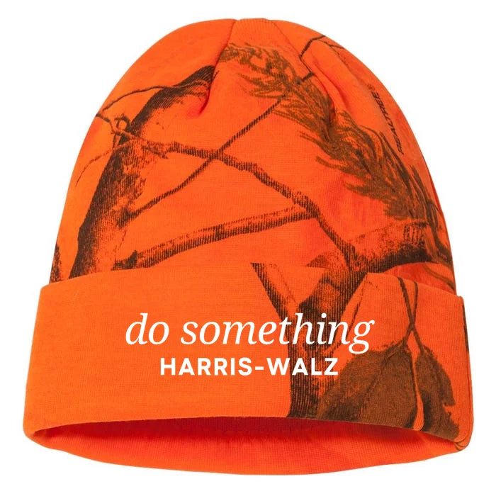 Dnc Do Something Kamala Harris Walz 2024 President Campaign Kati - 12in Camo Beanie