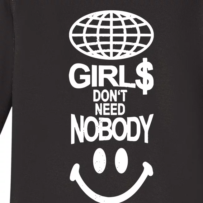 Dom Dolla Store Girl$ Girl$ Girl$ Baby Long Sleeve Bodysuit