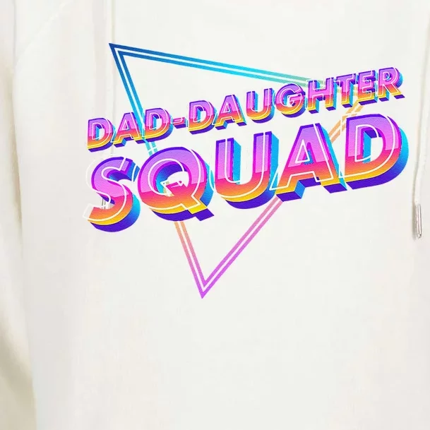 Dad Daughter Squad Fathers Day Matching Gift Womens Funnel Neck Pullover Hood