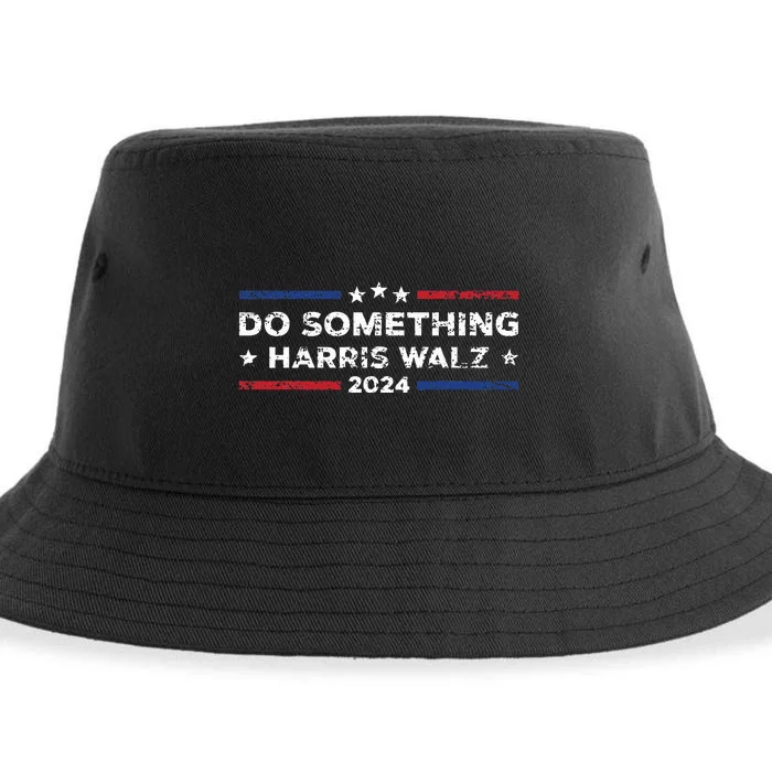 Dnc Do Something Kamala Harris Walz 2024 President Campaign Sustainable Bucket Hat