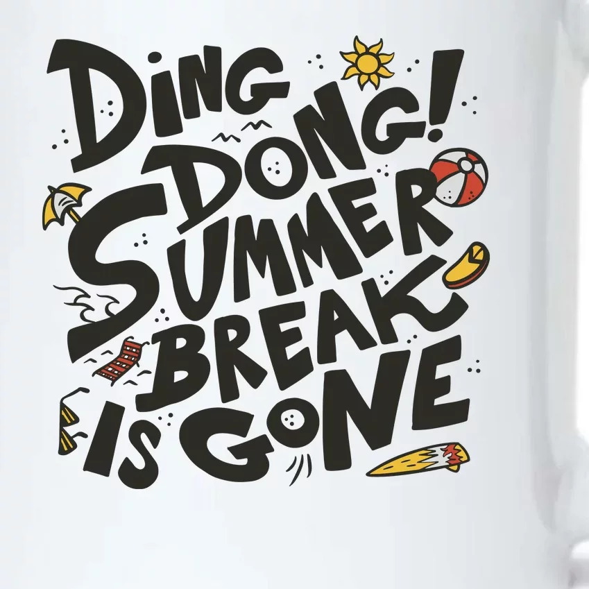 Ding Dong Summer Break Is Gone Black Color Changing Mug