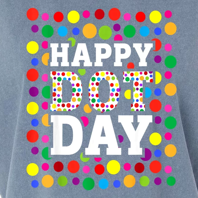 Dot Day September 15th For Teacher Happy Dot Day Gift Garment-Dyed Women's Muscle Tee