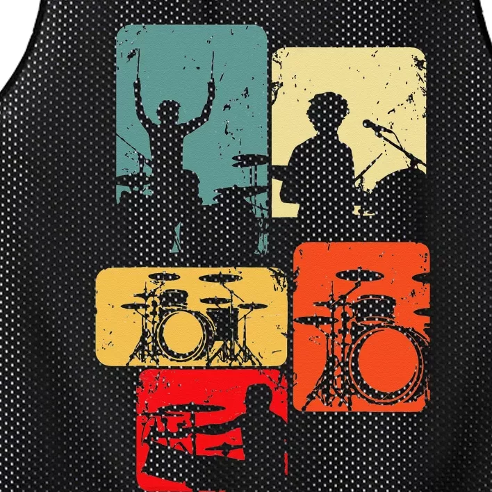 Drummer Drum Sticks Mesh Reversible Basketball Jersey Tank