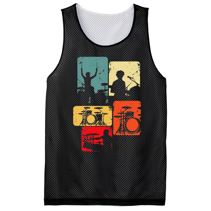 Drummer Drum Sticks Mesh Reversible Basketball Jersey Tank