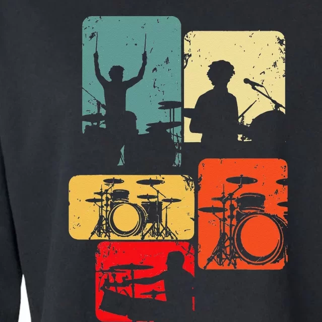 Drummer Drum Sticks Cropped Pullover Crew