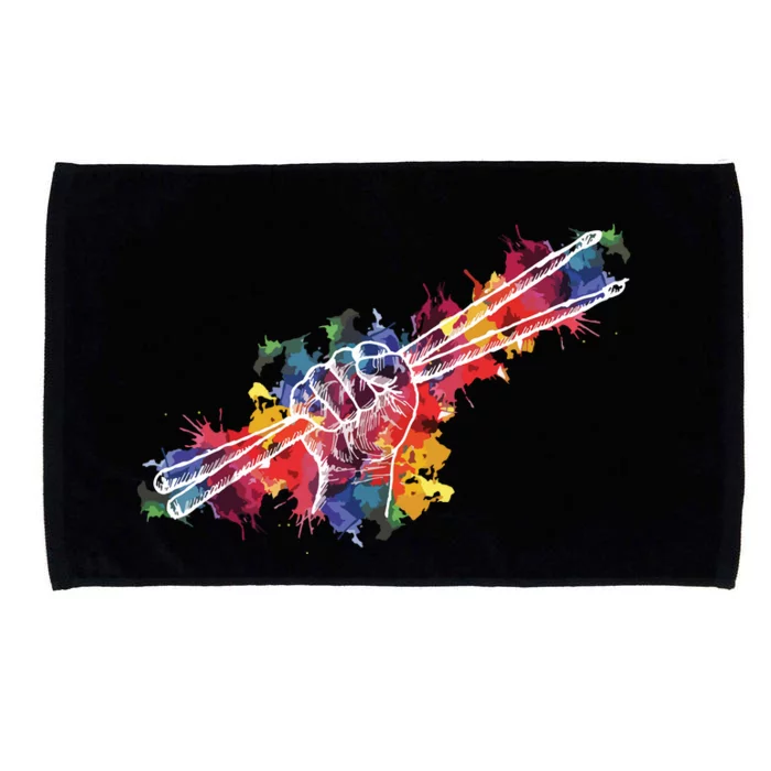 Drummer Drum Set Drumsticks Microfiber Hand Towel