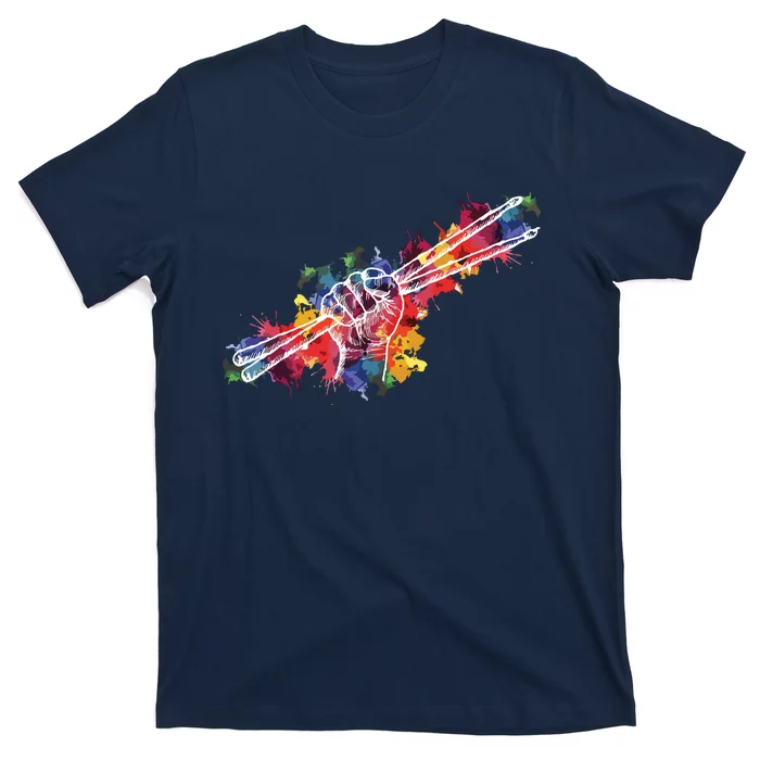 Drummer Drum Set Drumsticks T-Shirt