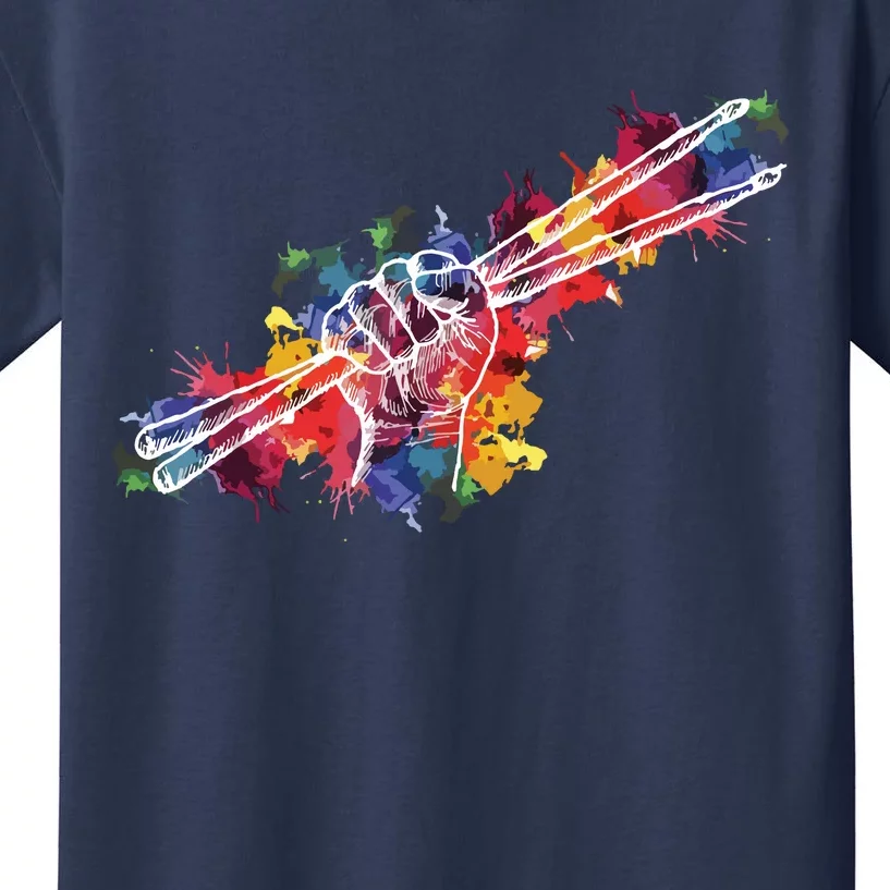 Drummer Drum Set Drumsticks Kids T-Shirt