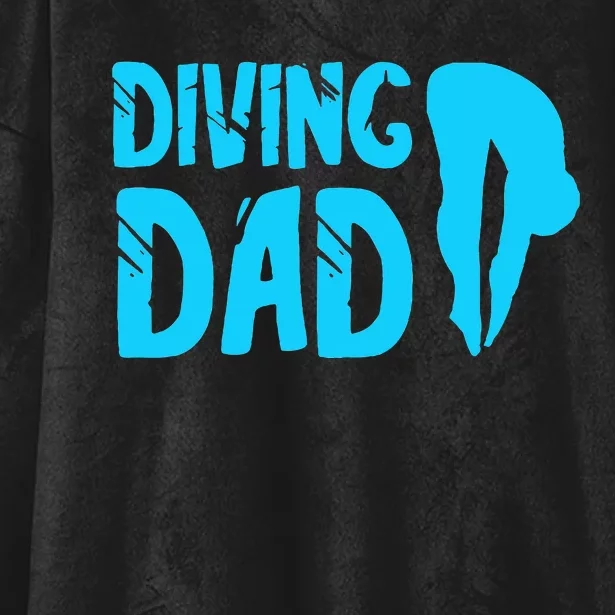 Diving Dad Springboard Swimming Platform Diver Hooded Wearable Blanket