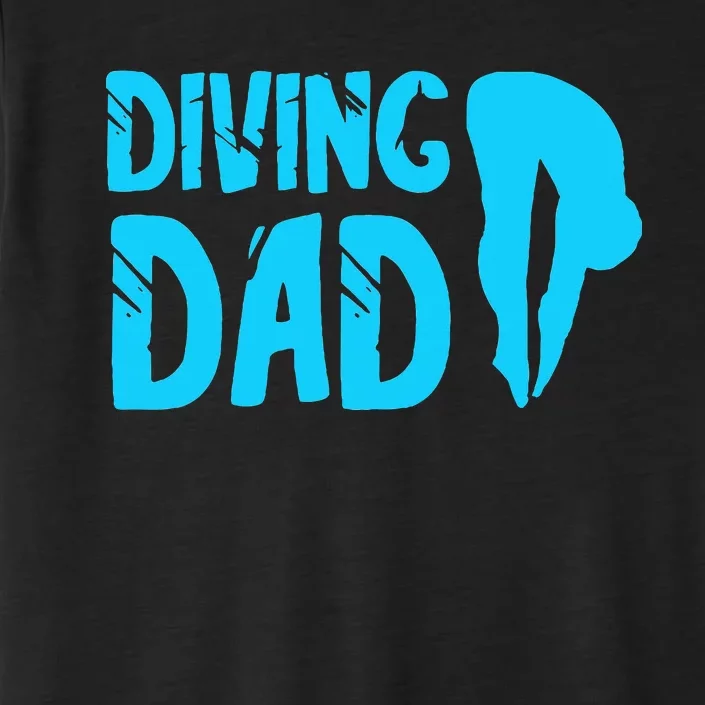 Diving Dad Springboard Swimming Platform Diver ChromaSoft Performance T-Shirt