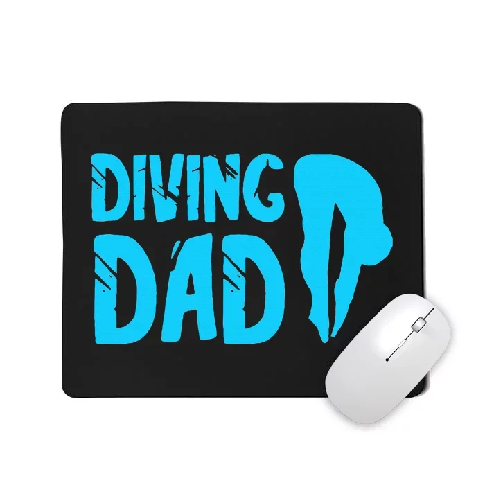 Diving Dad Springboard Swimming Platform Diver Mousepad