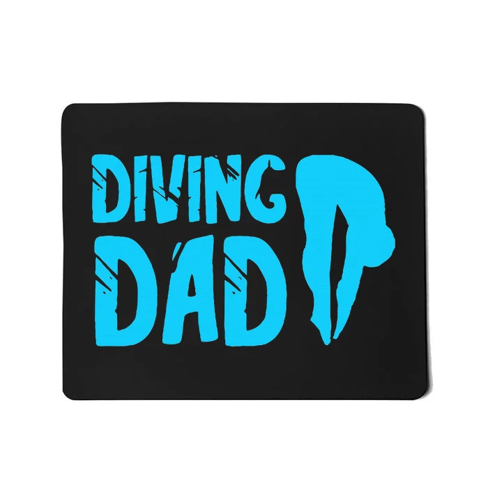 Diving Dad Springboard Swimming Platform Diver Mousepad