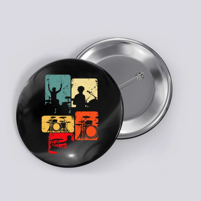 Drummer Drum Sticks Button