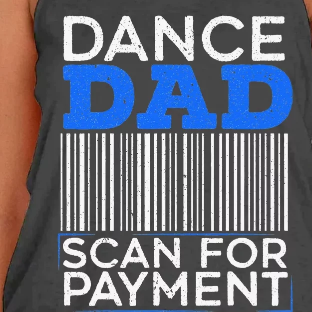 Dance Dad Scan For Payment Design for a Dancing Father Women's Knotted Racerback Tank