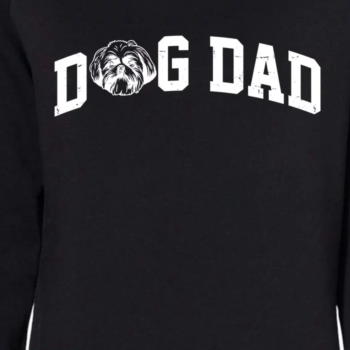 Dog Dad Shih Tzu Womens California Wash Sweatshirt