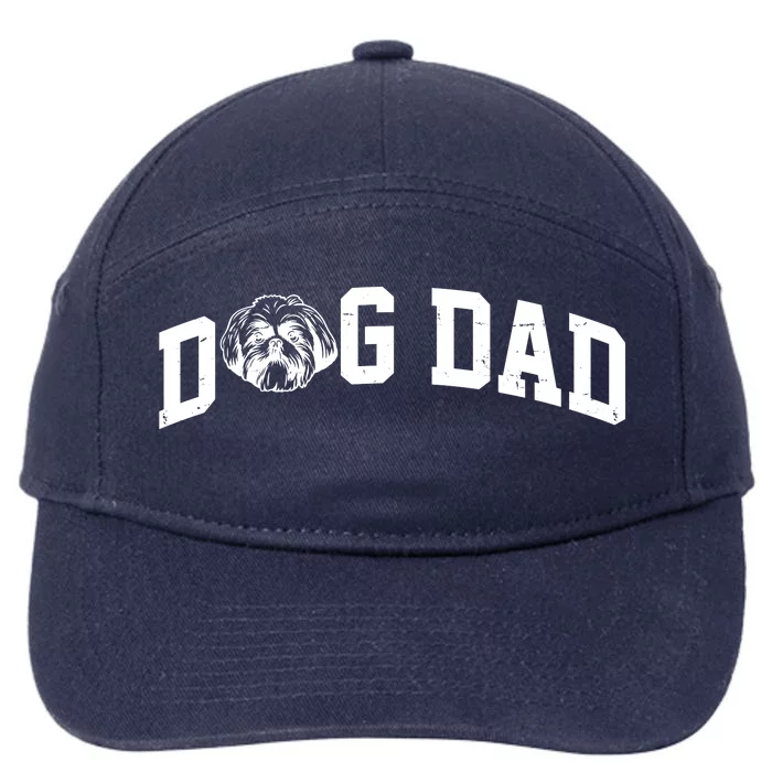 Dog Dad Shih Tzu 7-Panel Snapback Hat