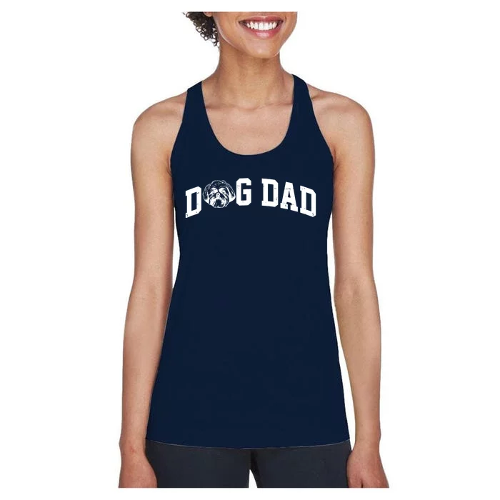 Dog Dad Shih Tzu Women's Racerback Tank