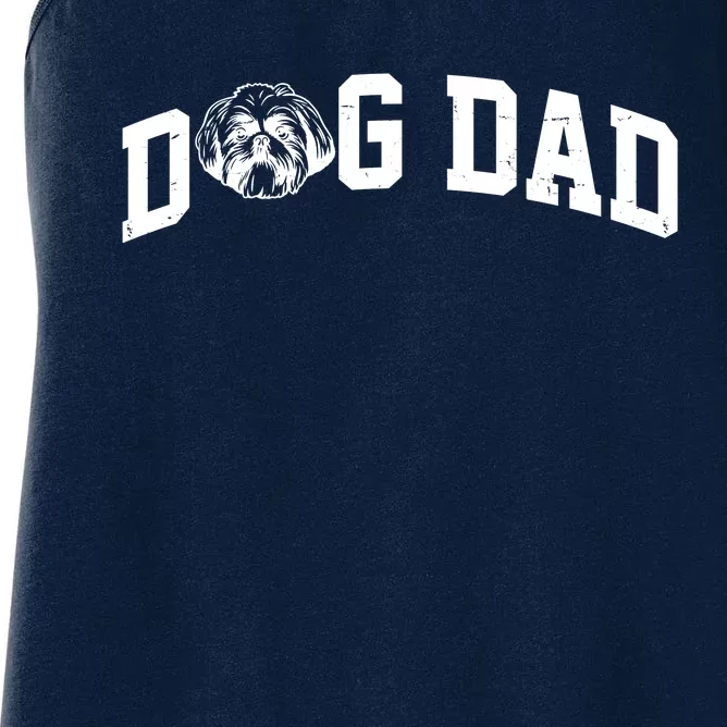 Dog Dad Shih Tzu Women's Racerback Tank