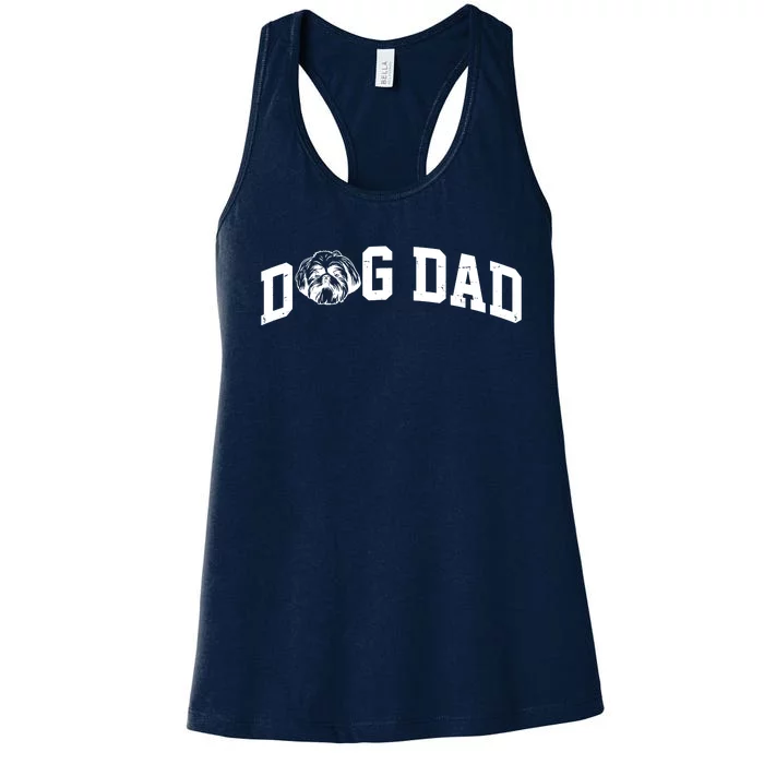 Dog Dad Shih Tzu Women's Racerback Tank