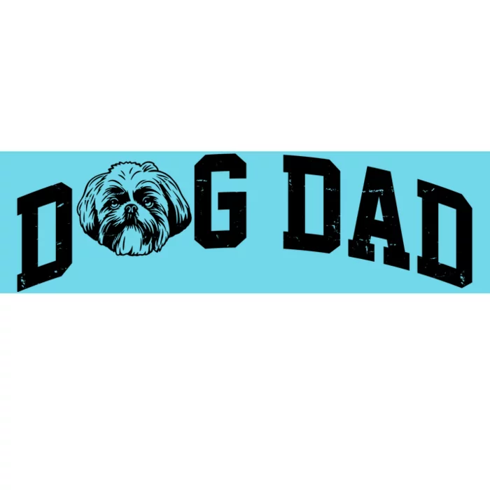 Dog Dad Shih Tzu Bumper Sticker