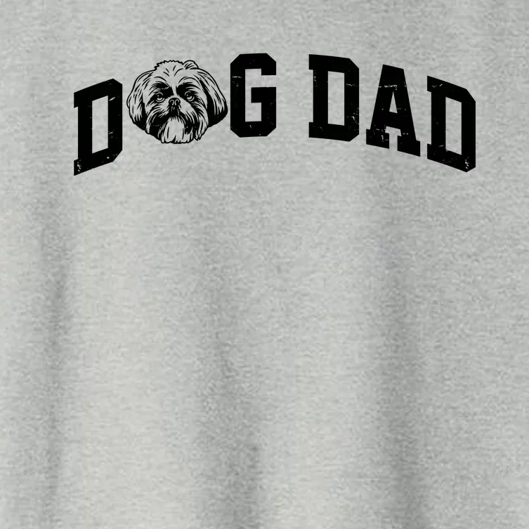 Dog Dad Shih Tzu Women's Crop Top Tee