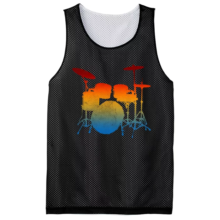 Drummer Drum Sticks Love Percussion Rock Mesh Reversible Basketball Jersey Tank