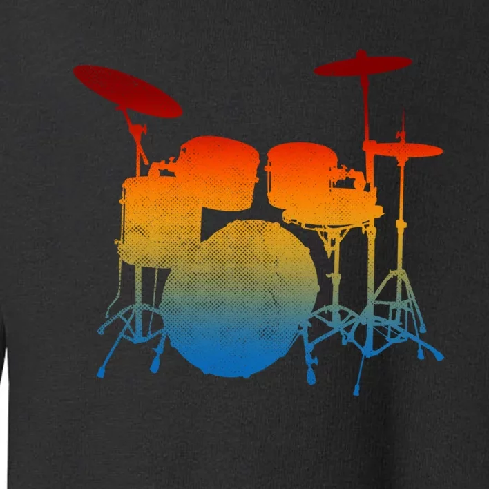 Drummer Drum Sticks Love Percussion Rock Toddler Sweatshirt