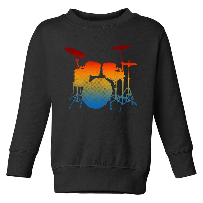 Drummer Drum Sticks Love Percussion Rock Toddler Sweatshirt