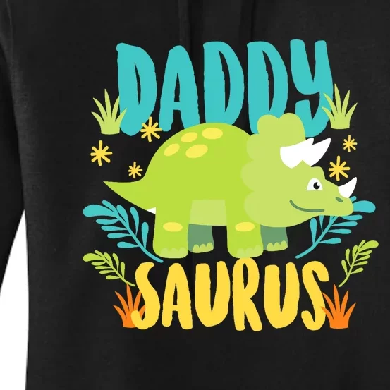 Daddy Dad Saurus Rex Dinosaur Dino for Father Women's Pullover Hoodie