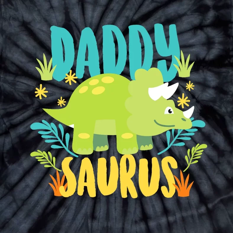 Daddy Dad Saurus Rex Dinosaur Dino for Father Tie-Dye T-Shirt