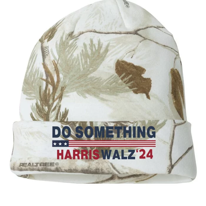 Dnc Do Something Vote Kamala Harris Walz 2024 For President Kati - 12in Camo Beanie