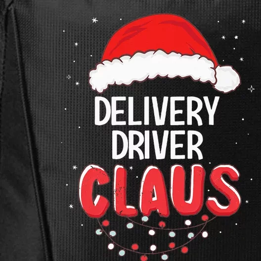 Delivery Driver Santa Claus Christmas Matching Costume City Backpack