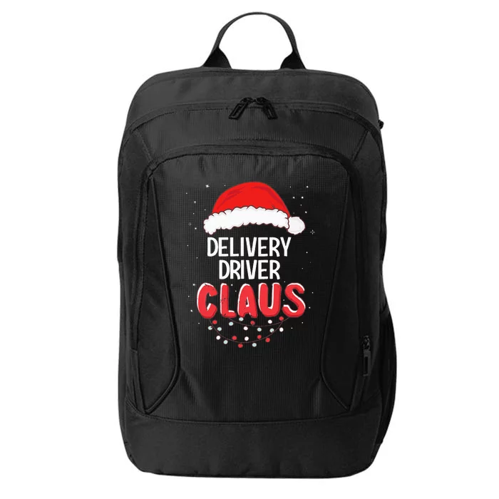 Delivery Driver Santa Claus Christmas Matching Costume City Backpack