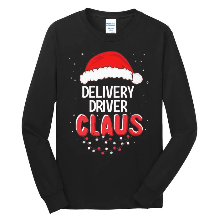 Delivery Driver Santa Claus Christmas Matching Costume Tall Long Sleeve T-Shirt