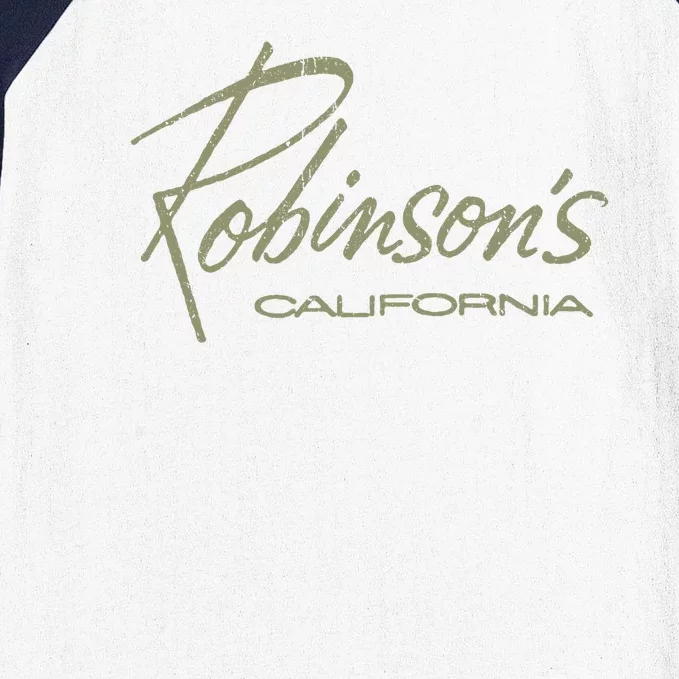 Defunct Dept Store Robinson California Baseball Sleeve Shirt