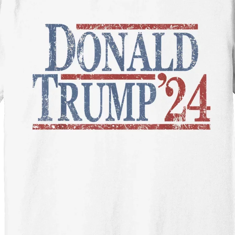 Distressed Donald Trump 2024 Tee Gift Premium T-Shirt