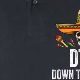 Dtf Down To Fiesta Funny Mexican Skull Cinco De Mayo Softstyle Adult Sport Polo