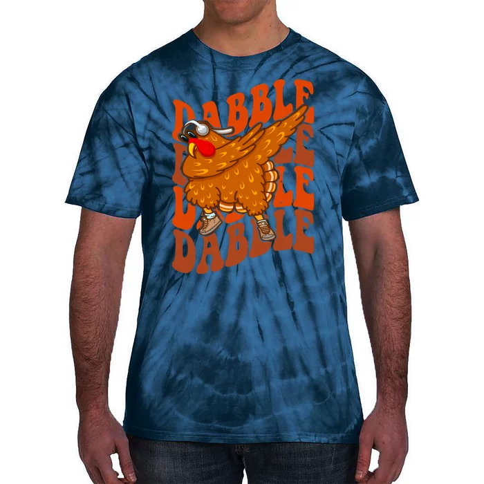 Dabble Dab Turkey Thanksgiving Tie-Dye T-Shirt