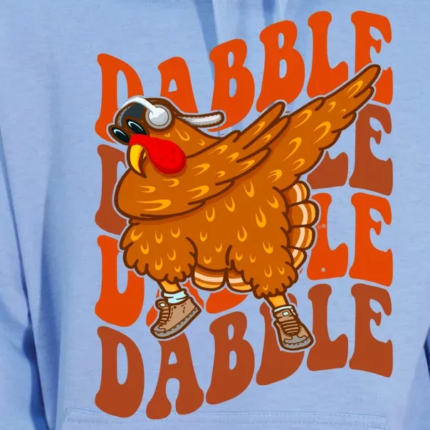 Dabble Dab Turkey Thanksgiving Unisex Surf Hoodie