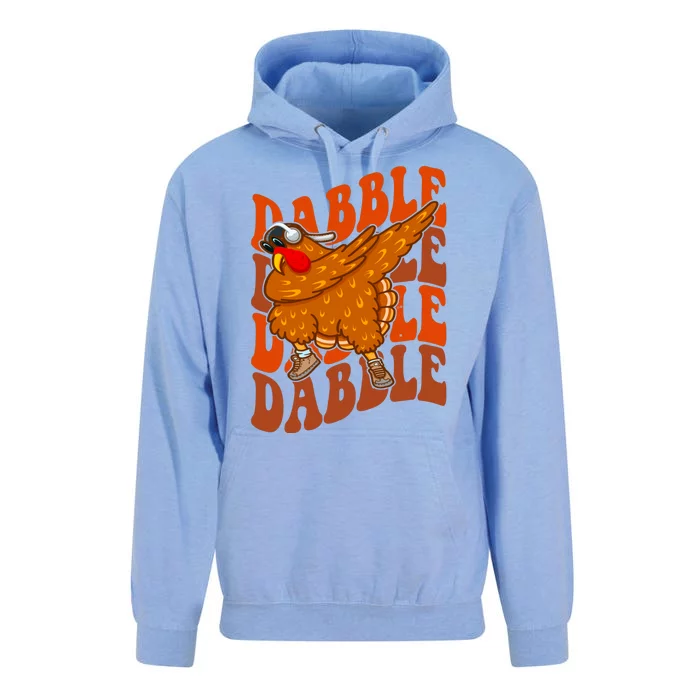 Dabble Dab Turkey Thanksgiving Unisex Surf Hoodie