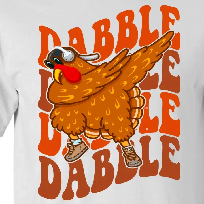 Dabble Dab Turkey Thanksgiving Tall T-Shirt