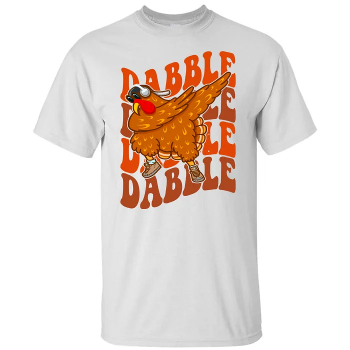 Dabble Dab Turkey Thanksgiving Tall T-Shirt