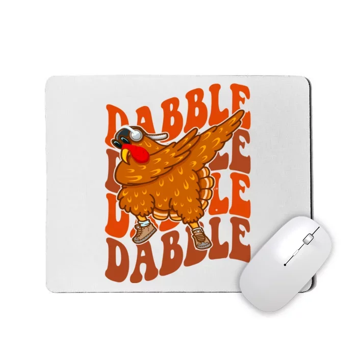 Dabble Dab Turkey Thanksgiving Mousepad