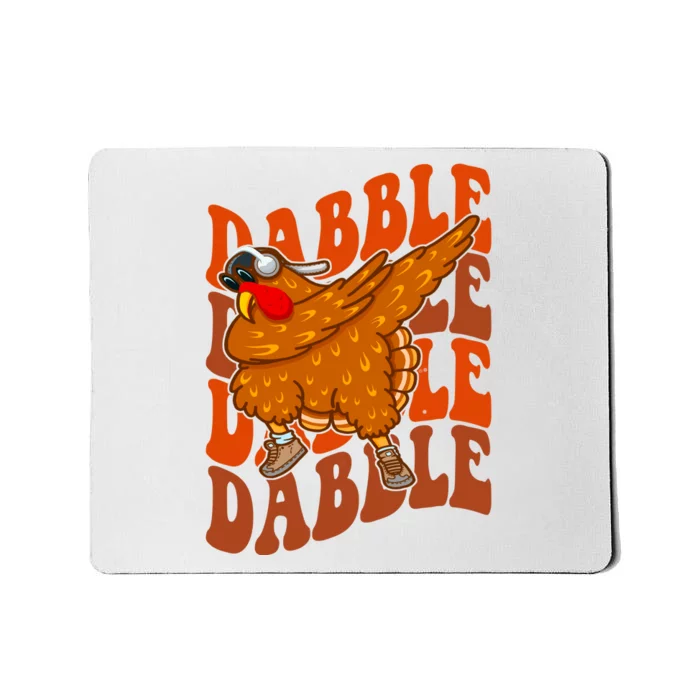 Dabble Dab Turkey Thanksgiving Mousepad