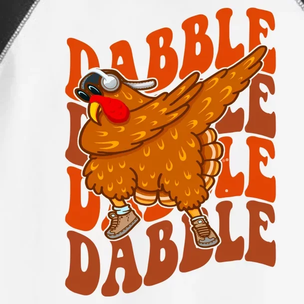 Dabble Dab Turkey Thanksgiving Toddler Fine Jersey T-Shirt